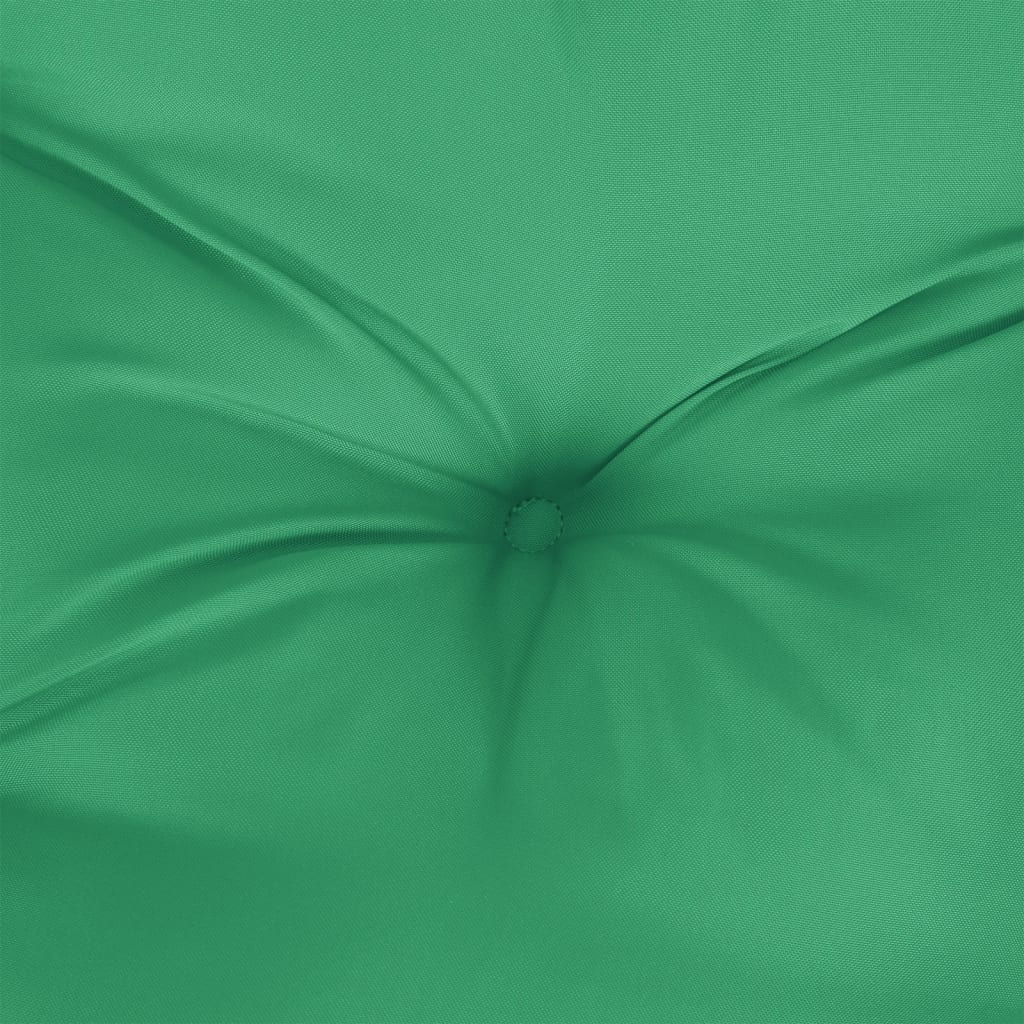 vidaXL وسائد بنش حديقة 2 ق أخضر 120×50×7 سم قماش أكسفورد