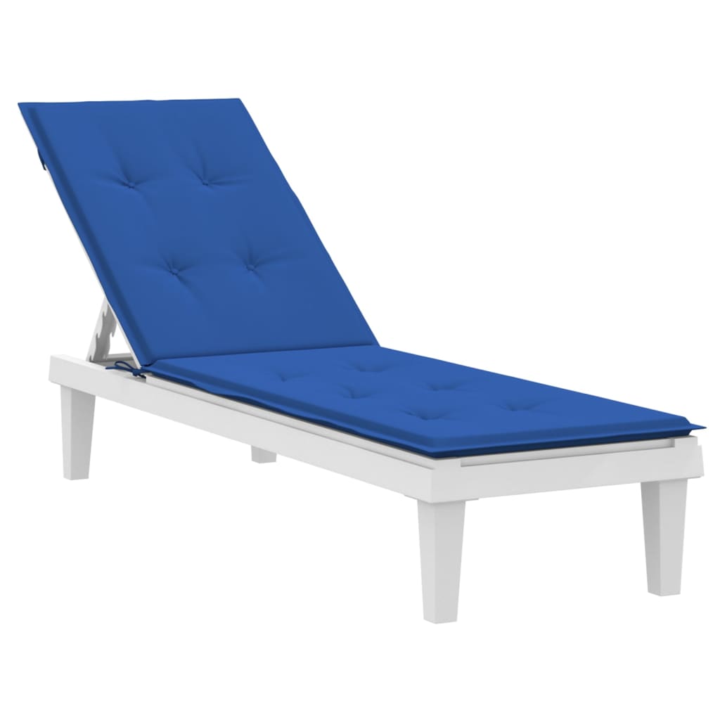 vidaXL وسادة كرسي شاطئ أزرق ملكي (75 + 105)3x50x سم