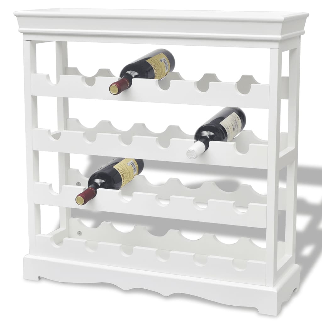 vidaXL خزانة نبيذ "أبرو" أبيض