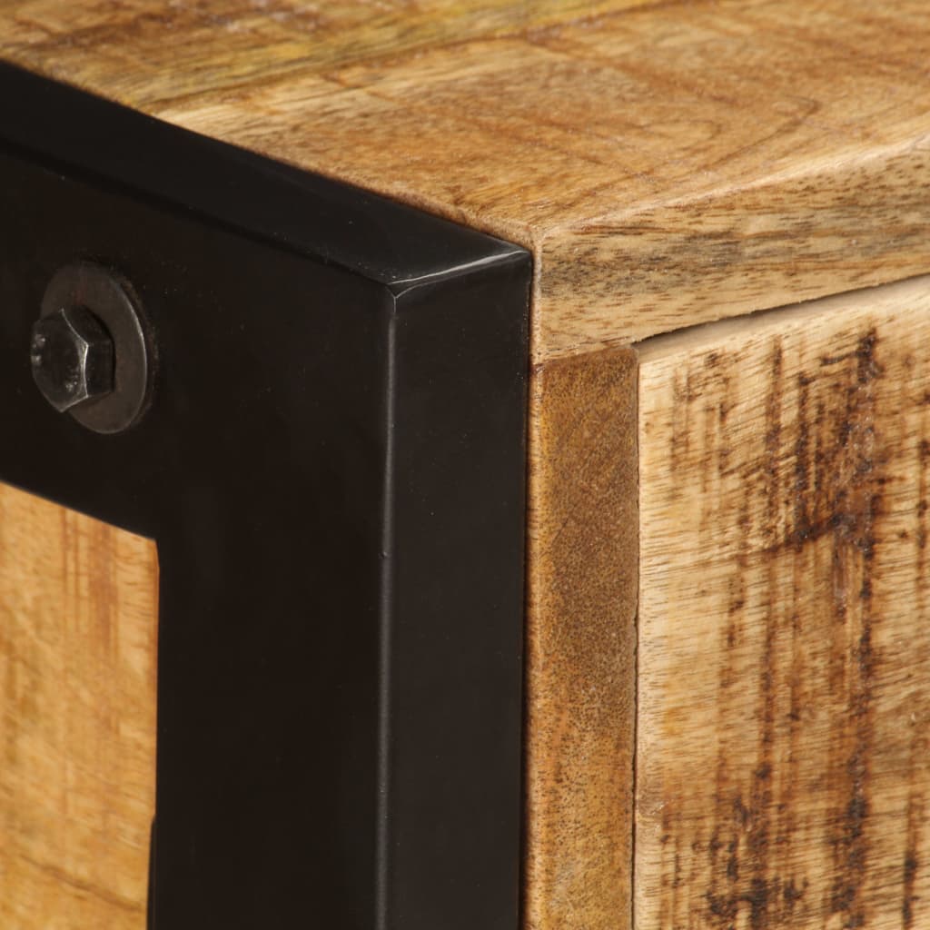 vidaXL خزانة جانبية بثلاثة أدراج 110×35×75 سم خشب مانجو صلب