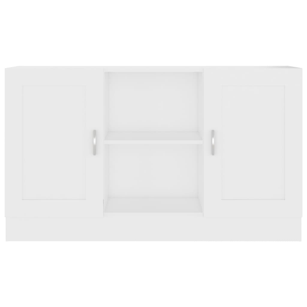 vidaXL خزانة جانبية أبيض 120×30.5×70 سم خشب صناعي