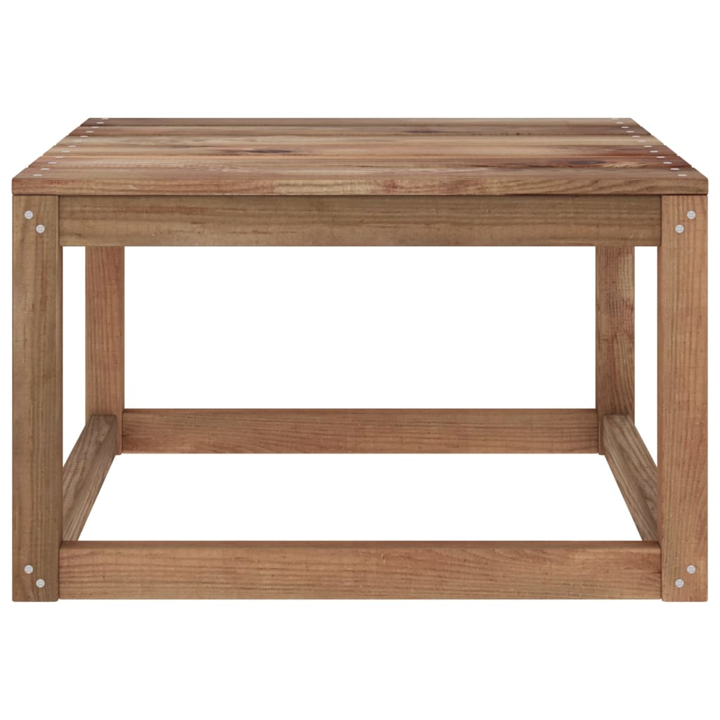 vidaXL طاولات طلبيات حديقة 2 ق 60×60×36.5 سم خشب صنوبر مُشرَّب