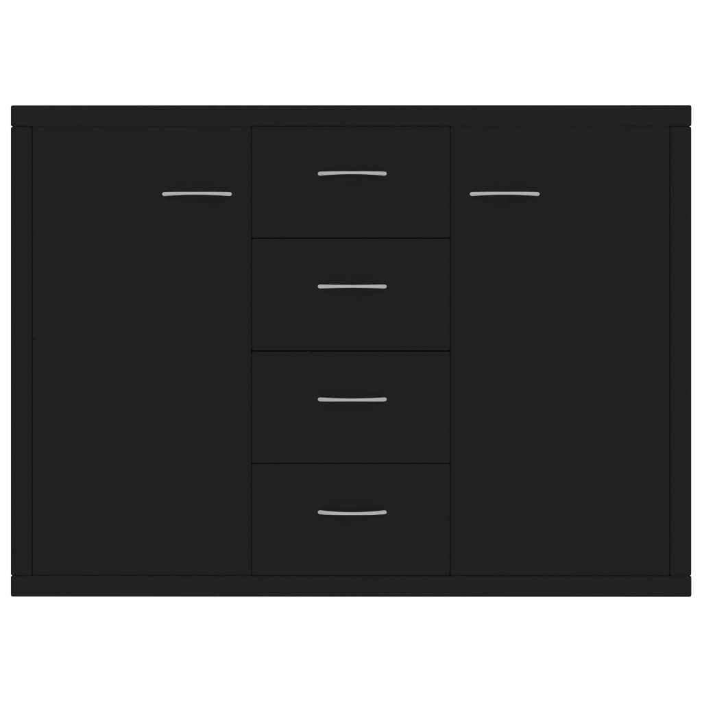 vidaXL خزانة جانبية لون أسود 88×30×65 سم خشب صناعي