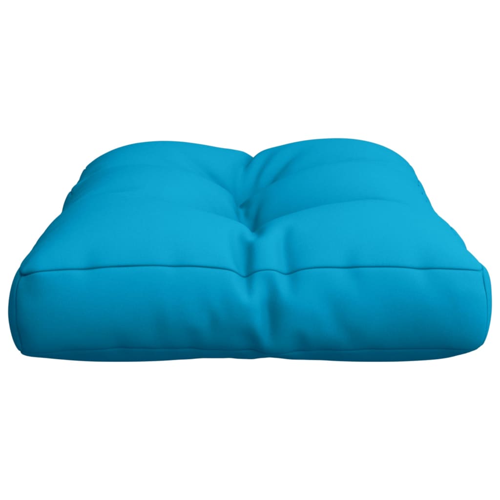 vidaXL وسادة أريكة طبليات أزرق 60×40×10 سم